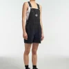 Ragged Black Dungaree Shorts