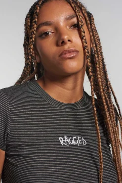 Ragged Stripe Baby Tee