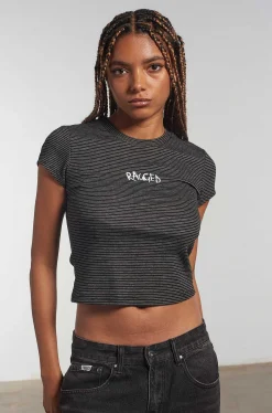 Ragged Stripe Baby Tee