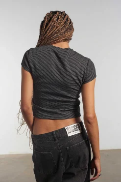 Ragged Stripe Baby Tee