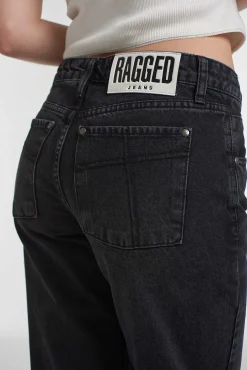 Relaxed Straight Leg Jean Black