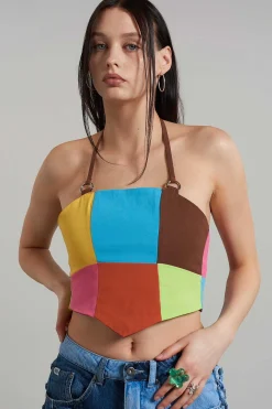 Rodeo Panelled Halter Top