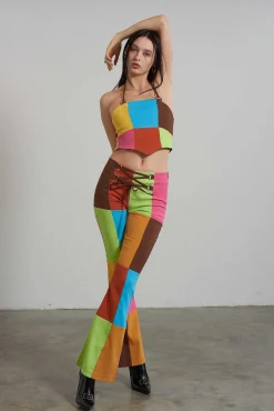 Rodeo Panelled Halter Top