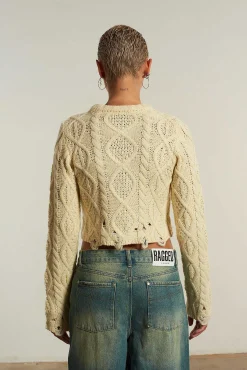 Saint Zip Cable Knit