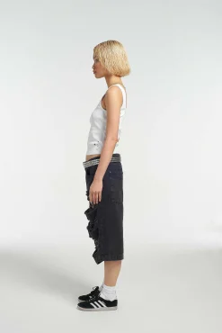 Shredder Distressed Skater Short