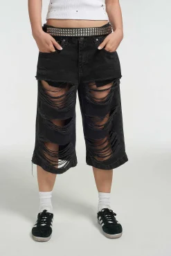 Shredder Distressed Skater Short