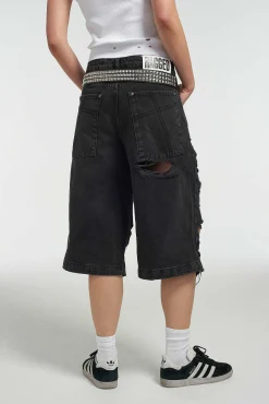 Shredder Distressed Skater Short