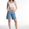 Side Split Short - Blue