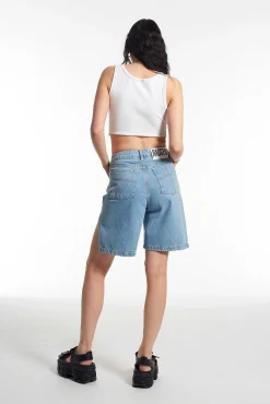 Side Split Short - Blue
