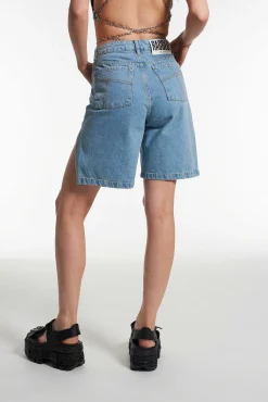 Side Split Short - Blue