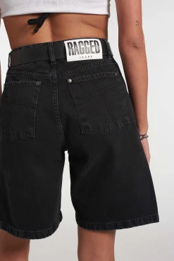 Side Split Short - Charcoal