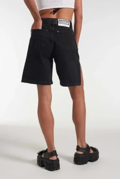 Side Split Short - Charcoal