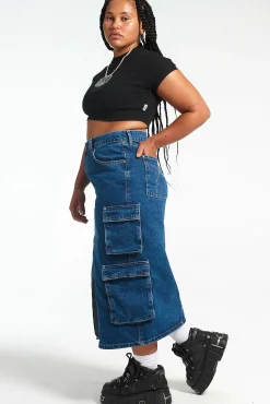 Soda Combat Skirt - Blue