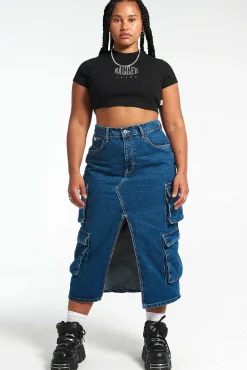 Soda Combat Skirt - Blue