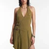 Stranded Halter Neck Dress