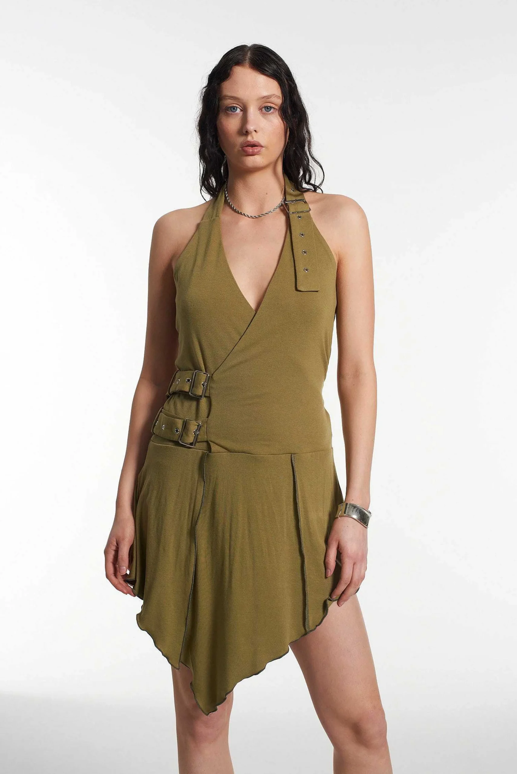 Stranded Halter Neck Dress