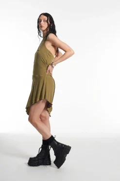 Stranded Halter Neck Dress