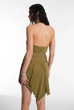 Stranded Halter Neck Dress
