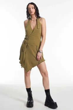 Stranded Halter Neck Dress