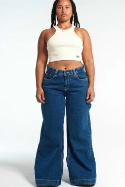 Sweeper Jean Blue