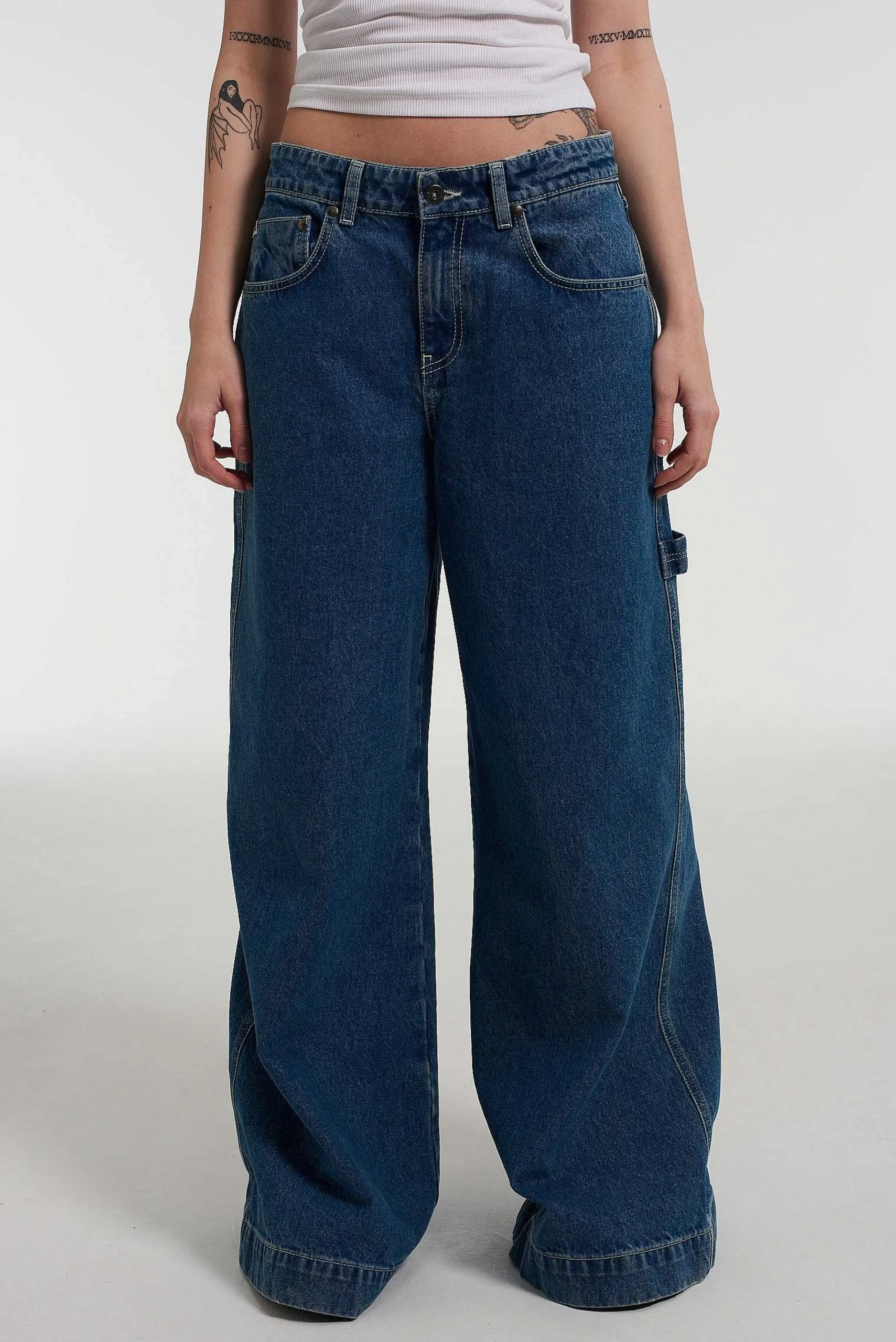 Sweeper Jean Blue