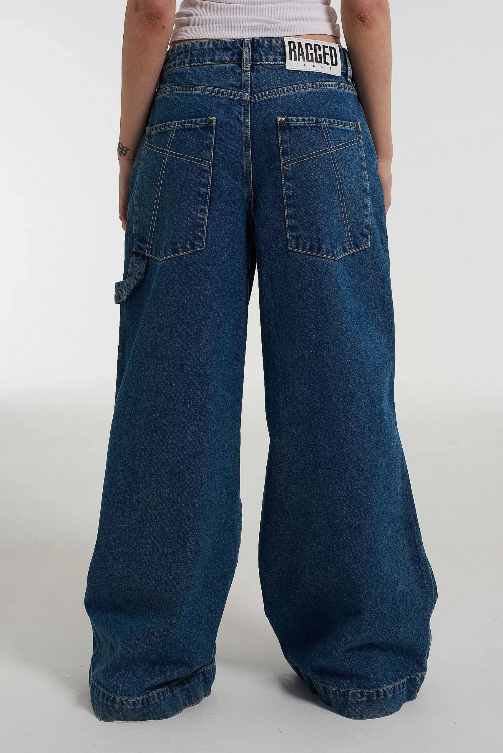 Sweeper Jean Blue