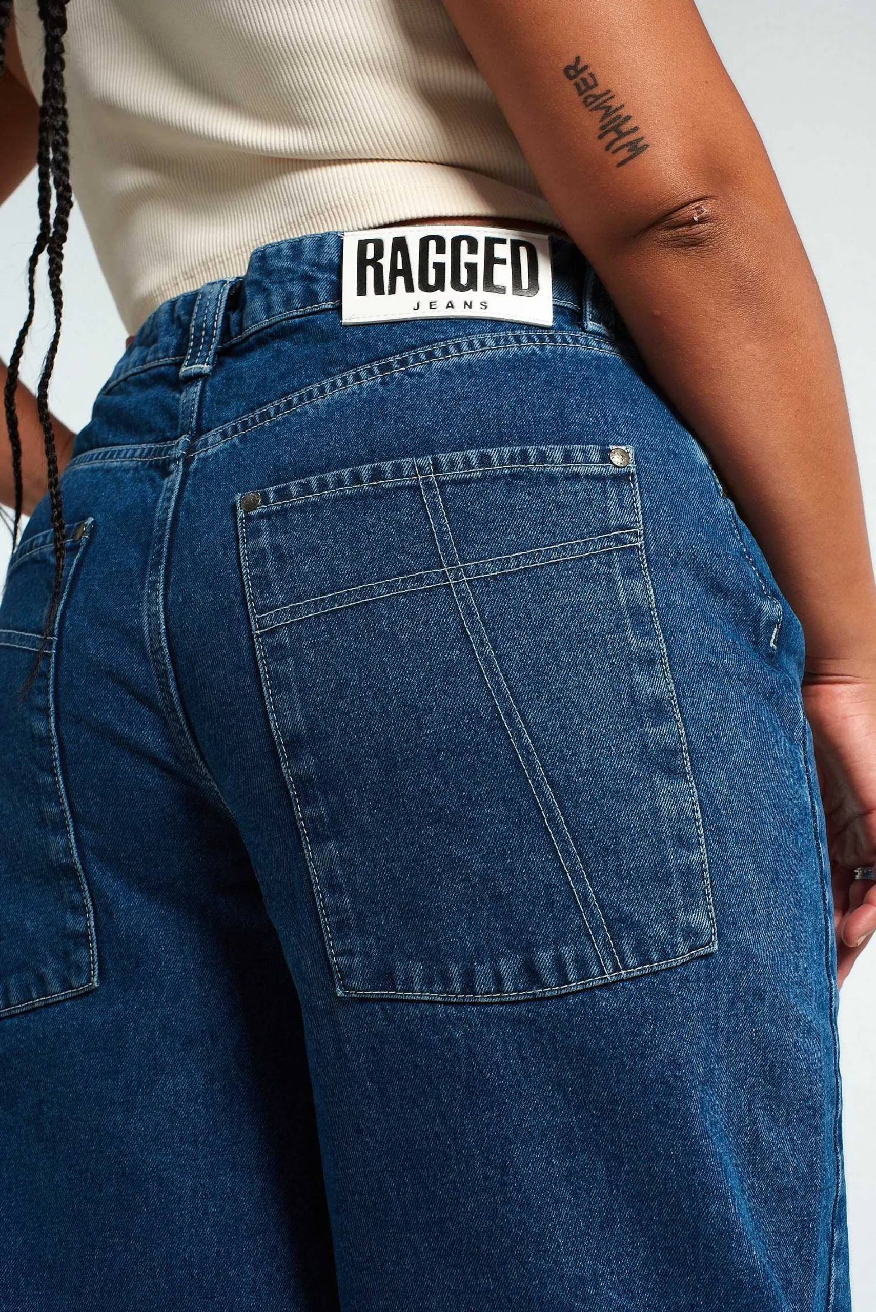 Sweeper Jean Blue