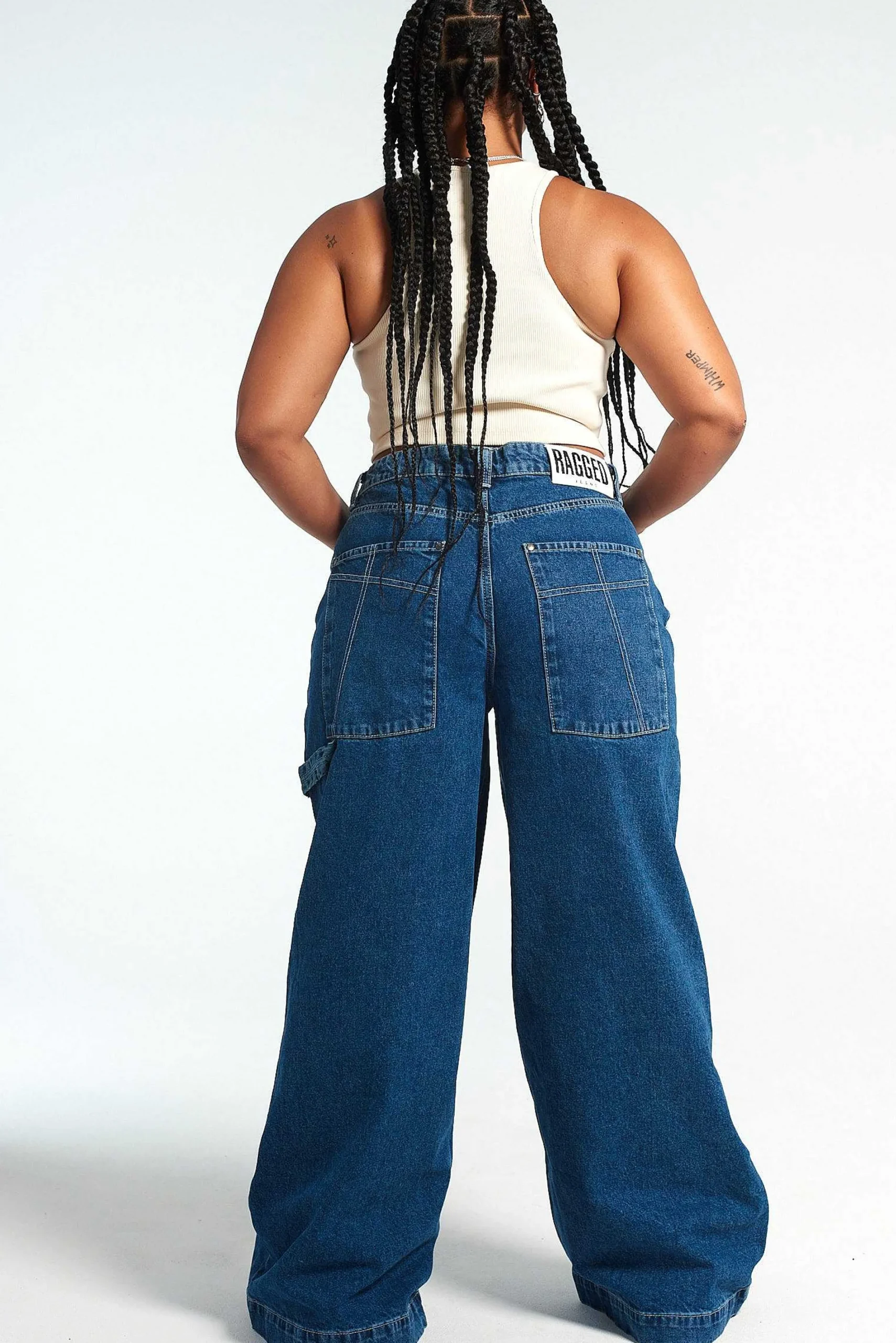 Sweeper Jean Blue