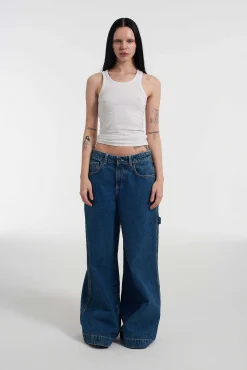 Sweeper Jean Blue