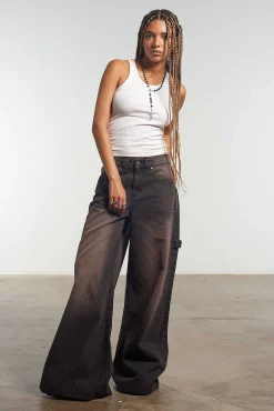 Sweeper Jean Brown Wash
