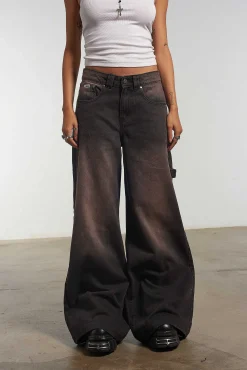 Sweeper Jean Brown Wash