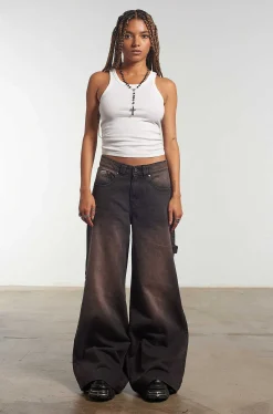 Sweeper Jean Brown Wash