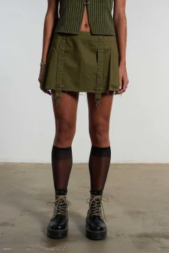 Trigger Pleated Mini Skirt