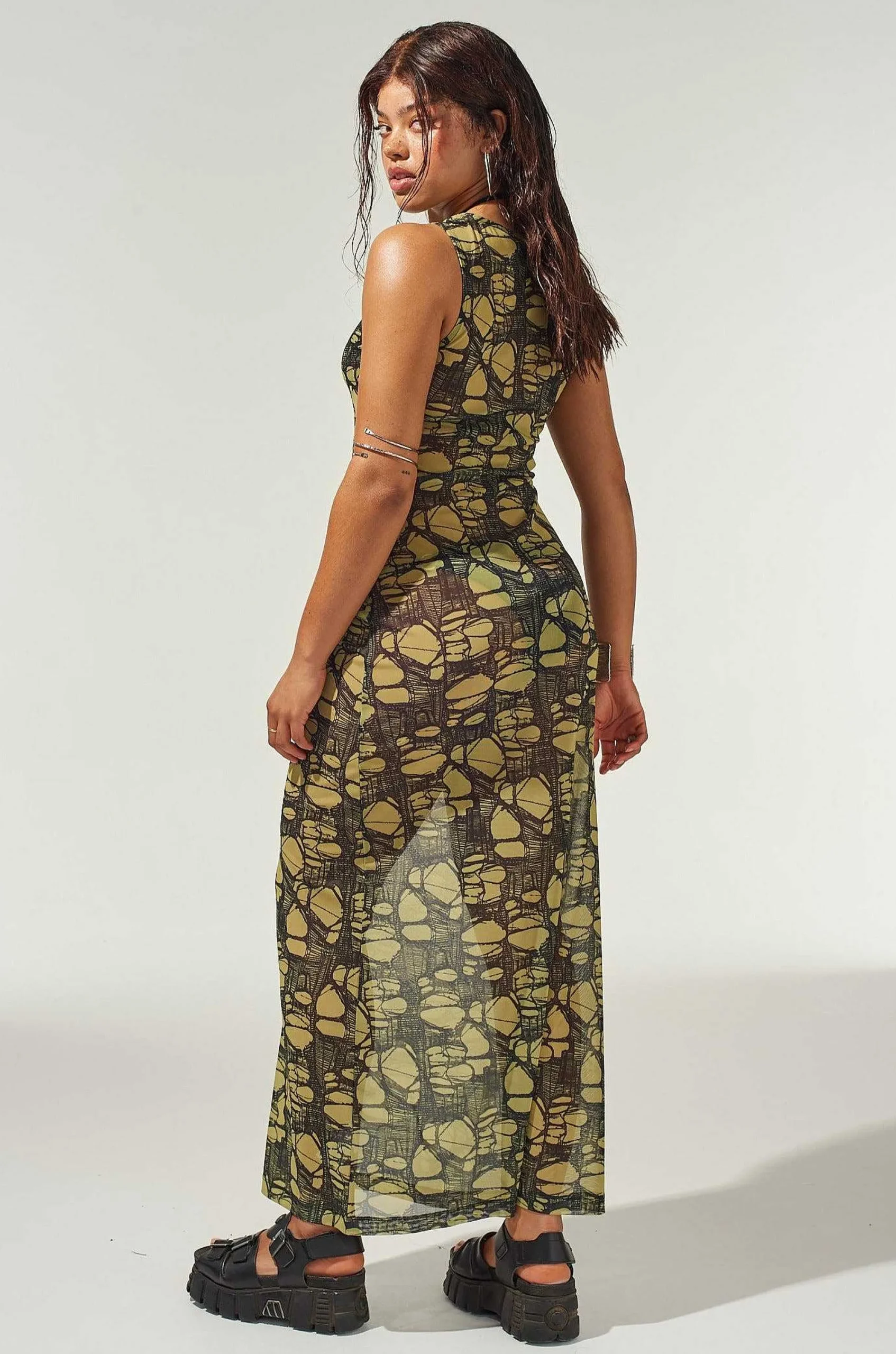 Venom Mesh Maxi Dress