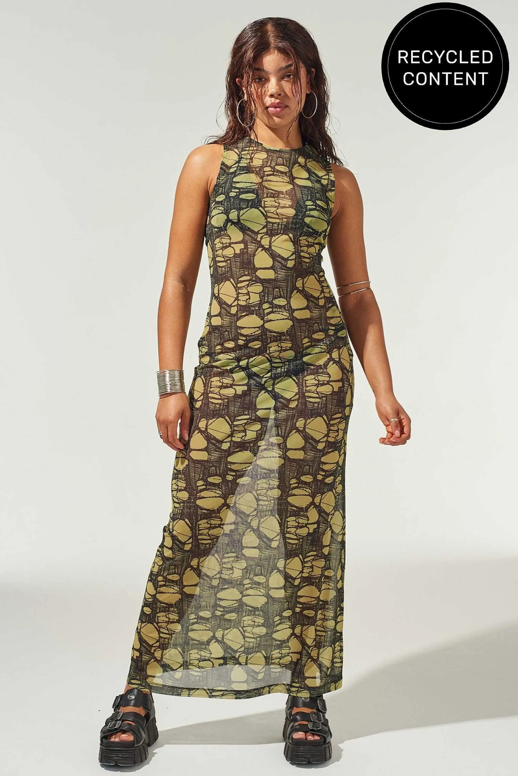 Venom Mesh Maxi Dress