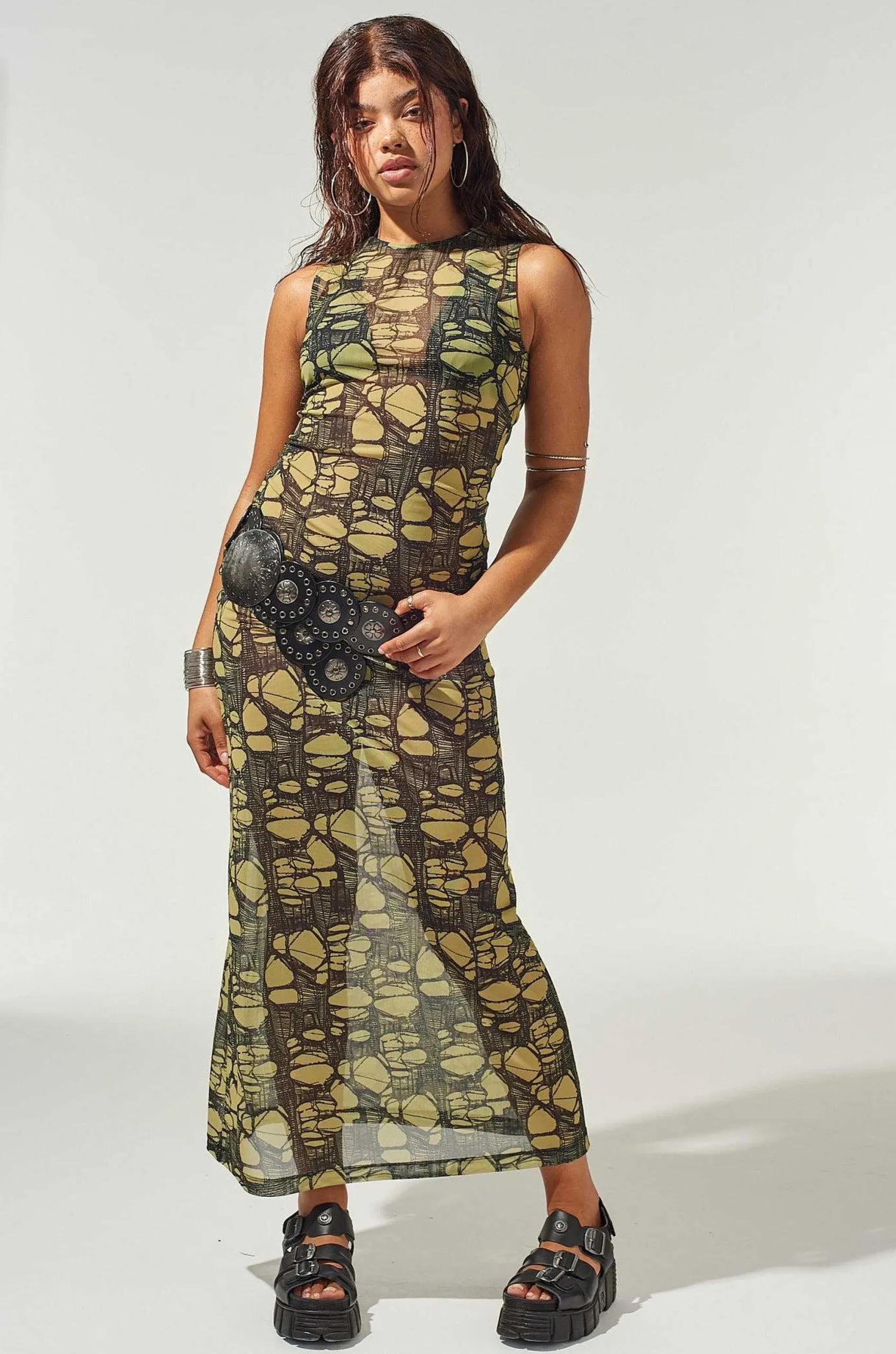 Venom Mesh Maxi Dress