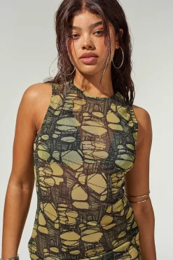 Venom Mesh Maxi Dress