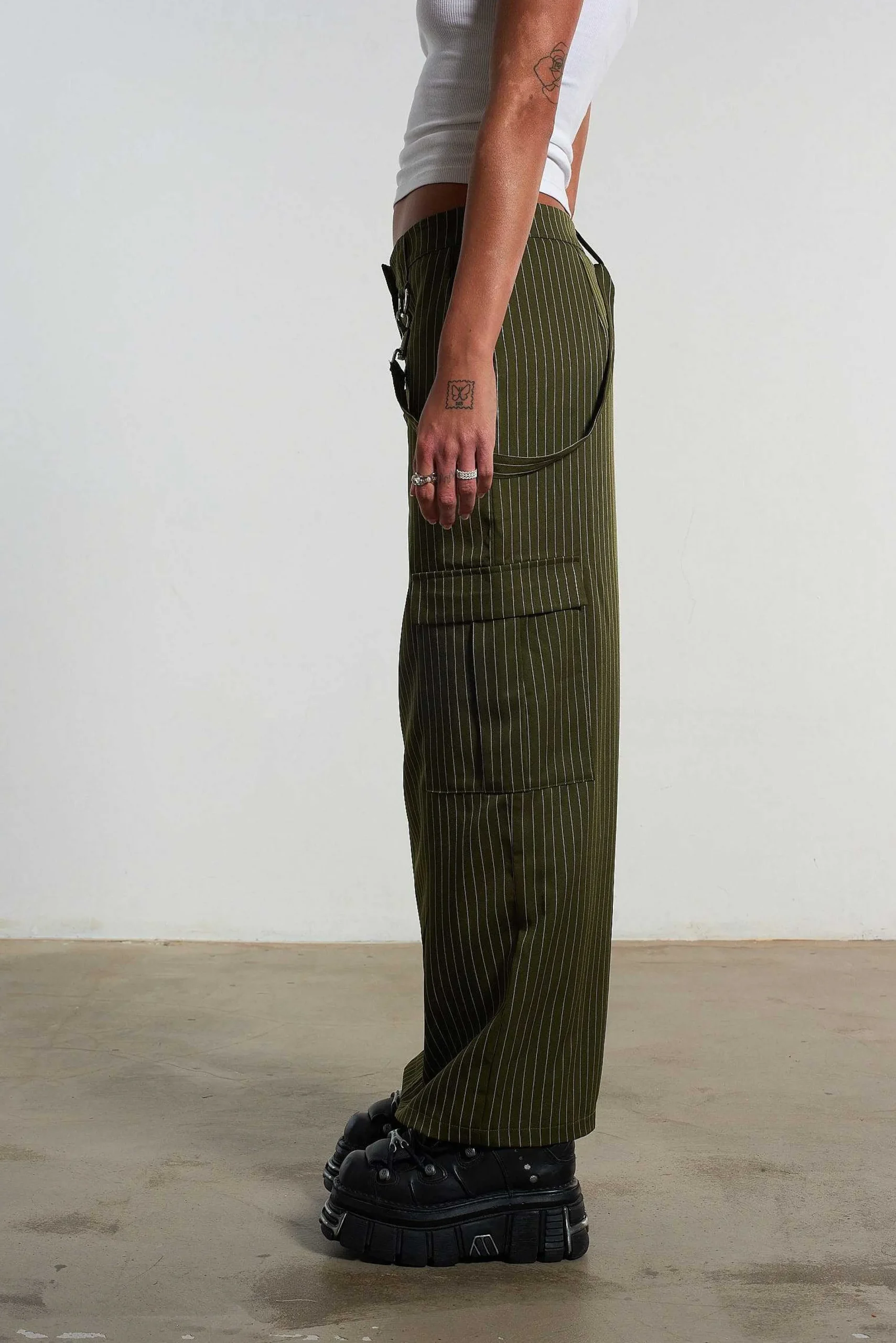 Villain Pinstripe Maxi Skirt