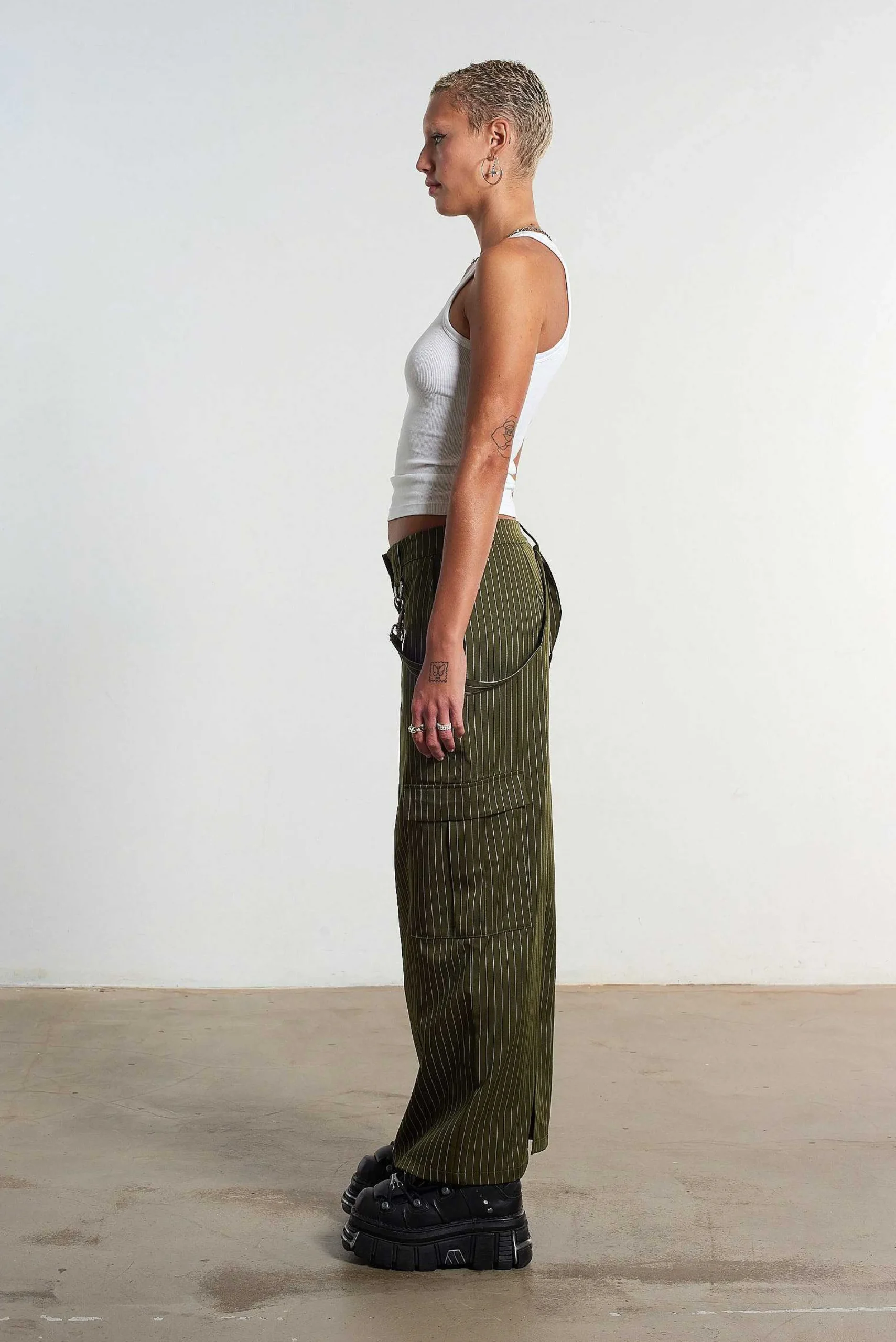 Villain Pinstripe Maxi Skirt